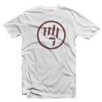 Pink Freud t-shirt z logo biały