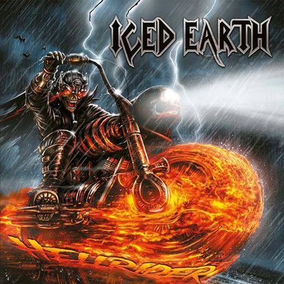 Iced Earth "Hellrider LP ORANGE YELLOW SILVER"