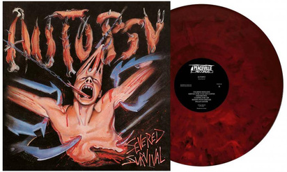 Autopsy "Severed Survival 35th Anniversary LP RED SLEEVE"