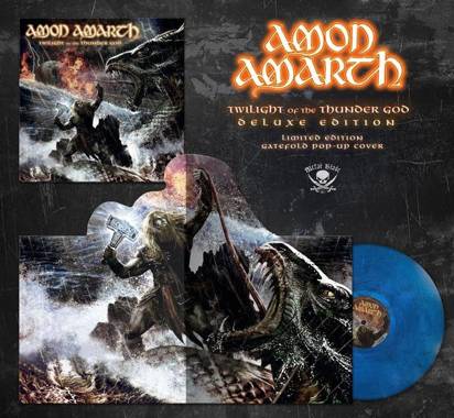Amon Amarth "Twilight Of The Thunder God LP BLUE WHITE MARBLED"