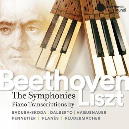 Beethoven Liszt "Beethoven Complete Symphonies Transcribed For The Piano By Franz Liszt Haguenauer Pludermacher Planes Badura-Skoda"
 