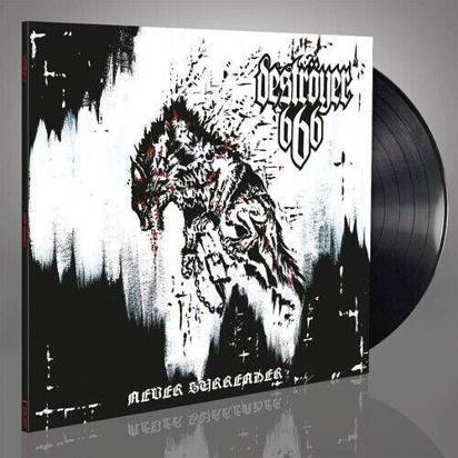 Destroyer 666 "Never Surrender LP BLACK"