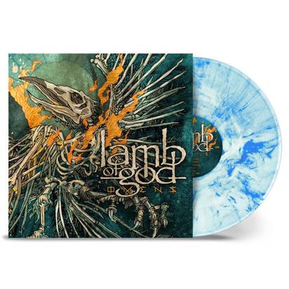 Lamb Of God "Omens LP MARBLED - WHITE SKY BLUE - Limited Edition"