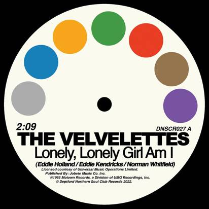 The Velvettes & Gladys Knight & The Pips "Lonely Lonely Girl Am I No One Could Love You More EP"